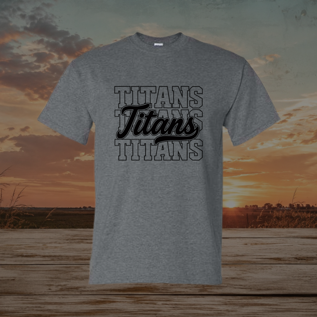 Black Stacked Titans