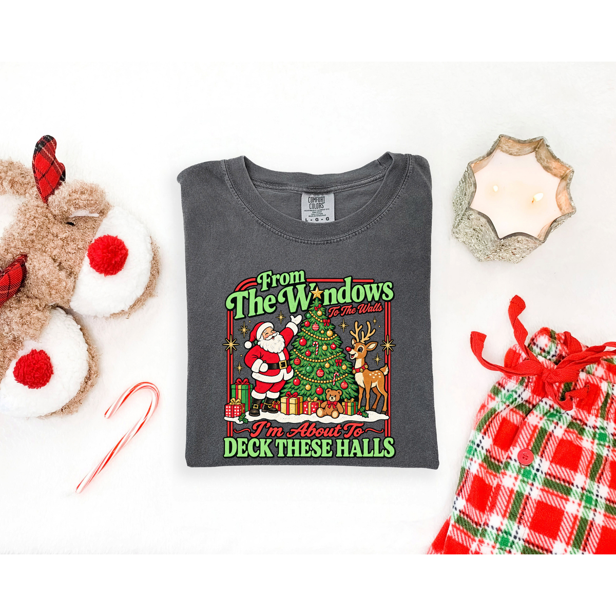 Santa Windows To Walls