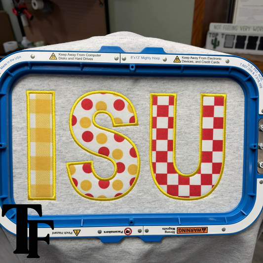 ISU Embroidery Applique Sweatshirt