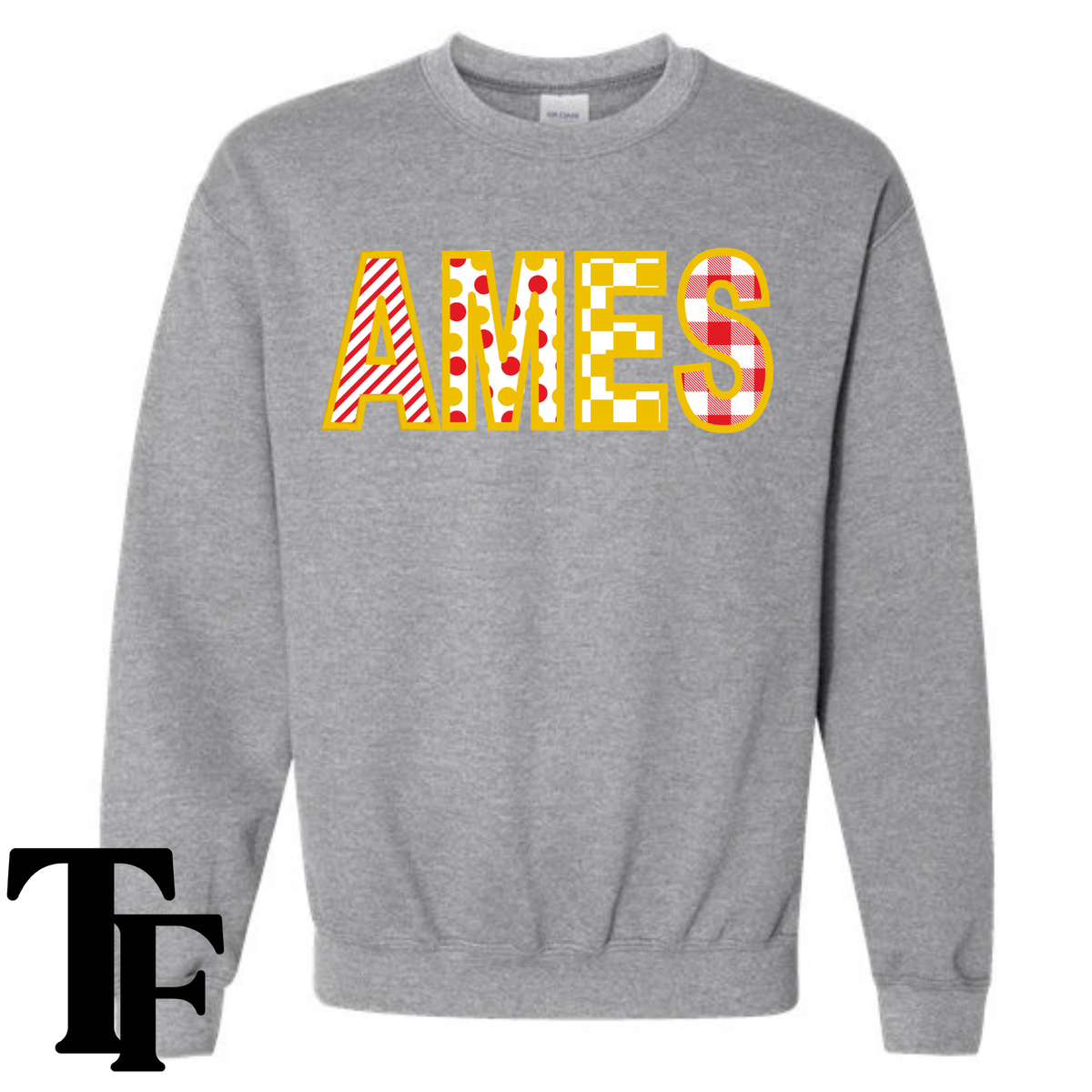 AMES Embroidery Applique Sweatshirt