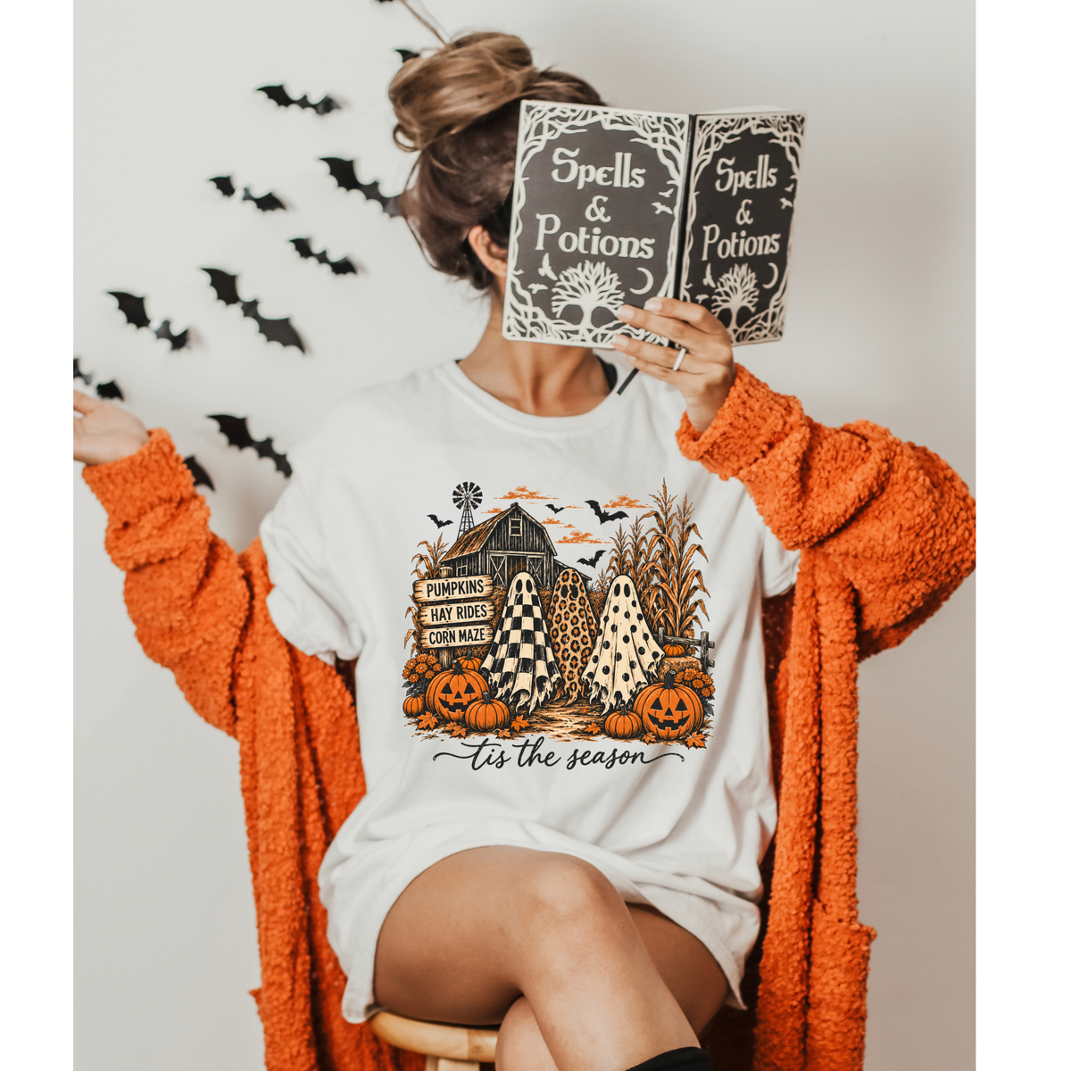 Spooky Farm Ghosts Tee