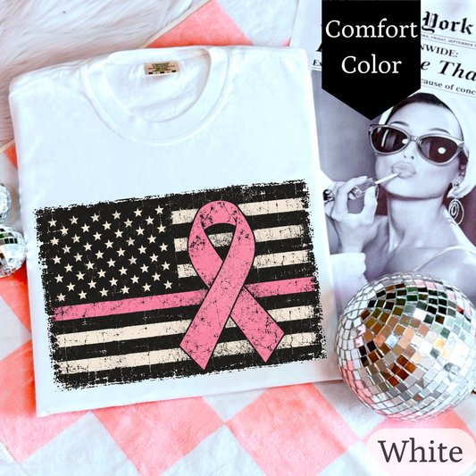 Breast Cancer Flag Tee