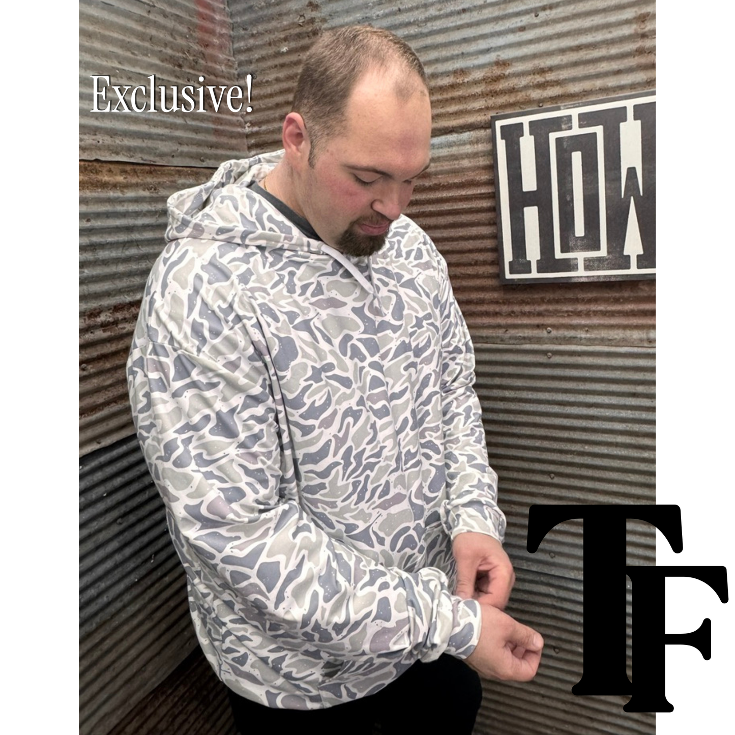 TF - Old School Duck Camo Light Weight Hoodie