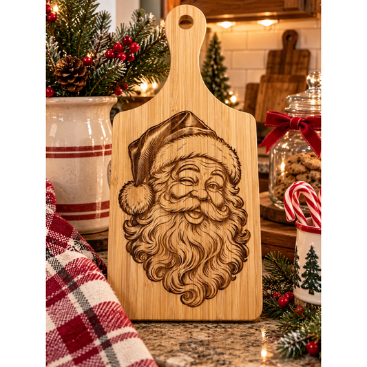 Santa Face Cutting Board