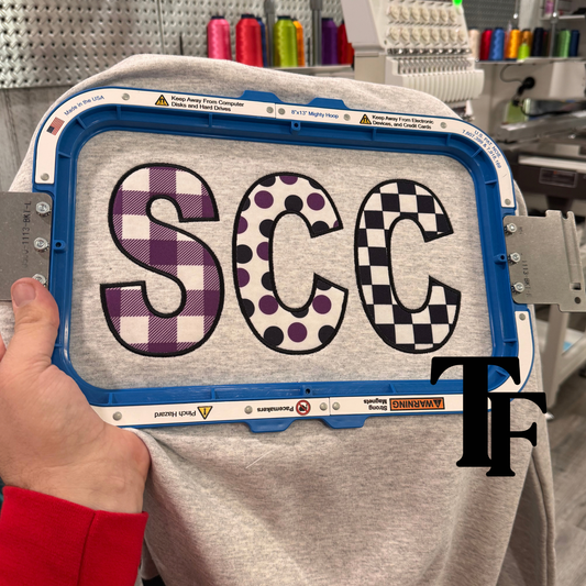 SCC Embroidery Applique Sweatshirt