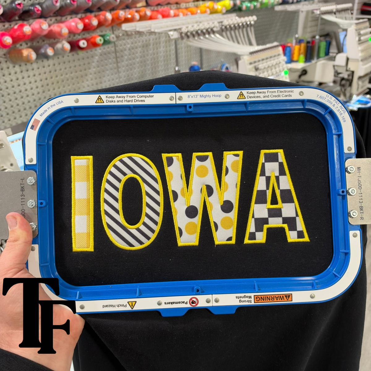 IOWA Embroidery Applique Sweatshirt