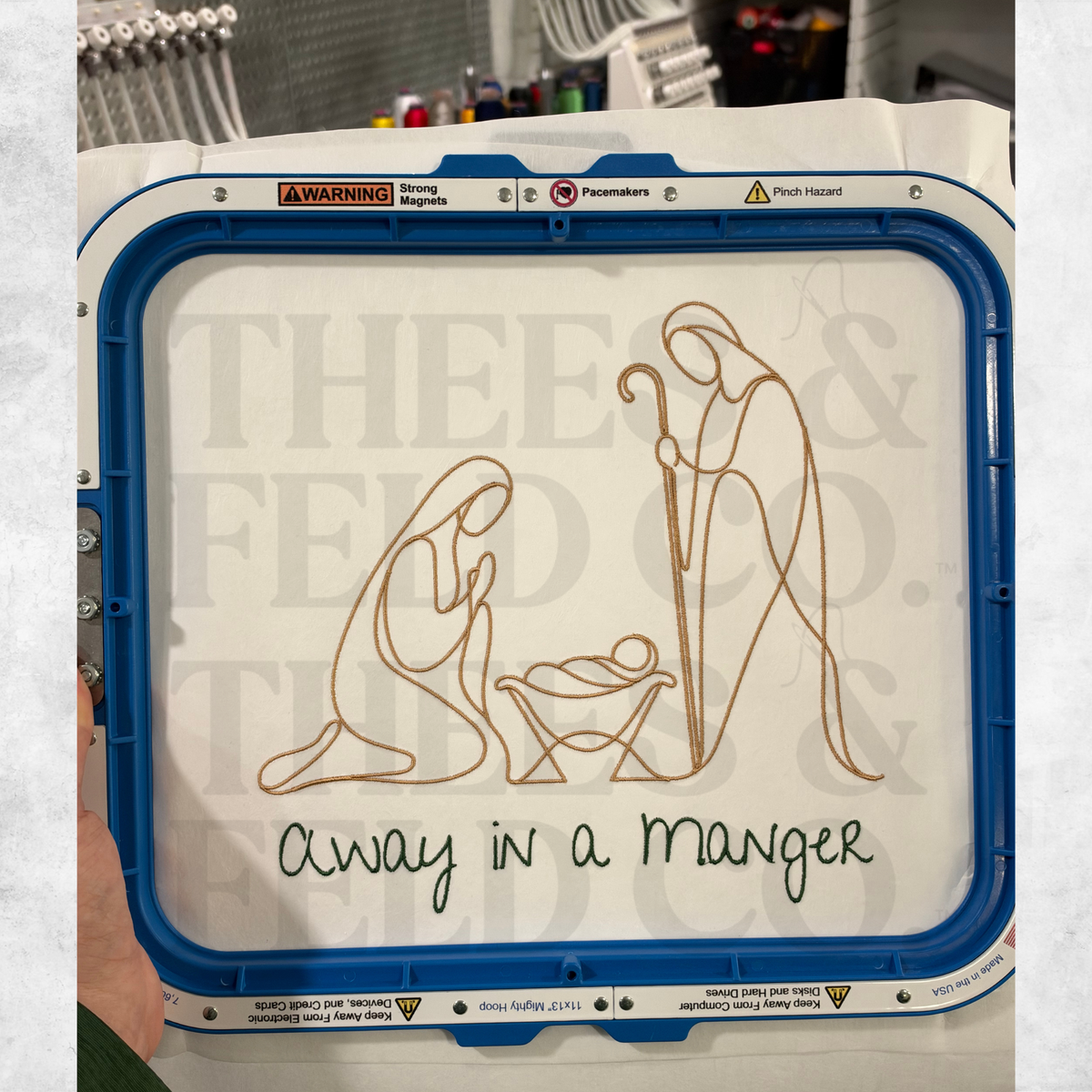Away in a Manger Embroidery File