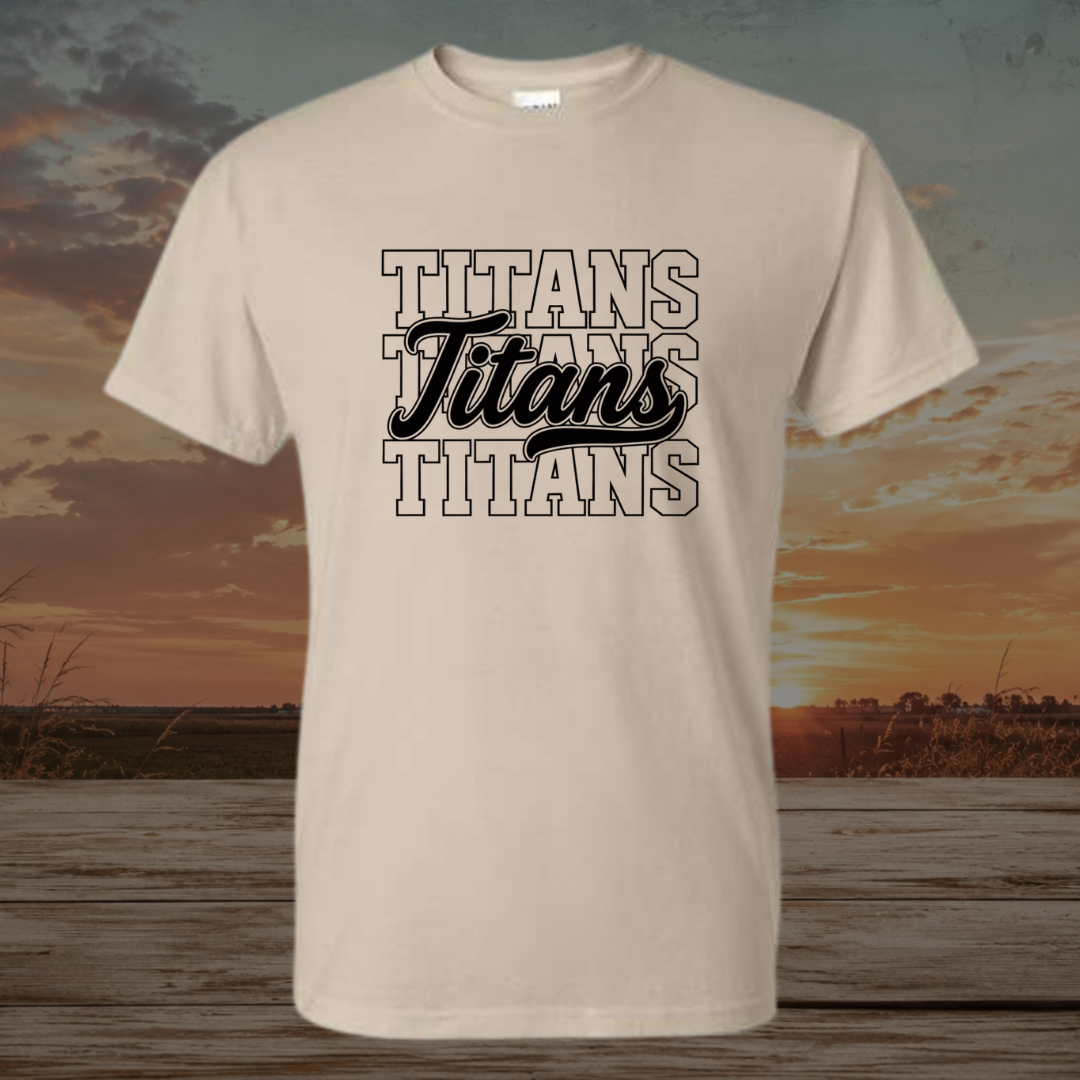 Black Stacked Titans
