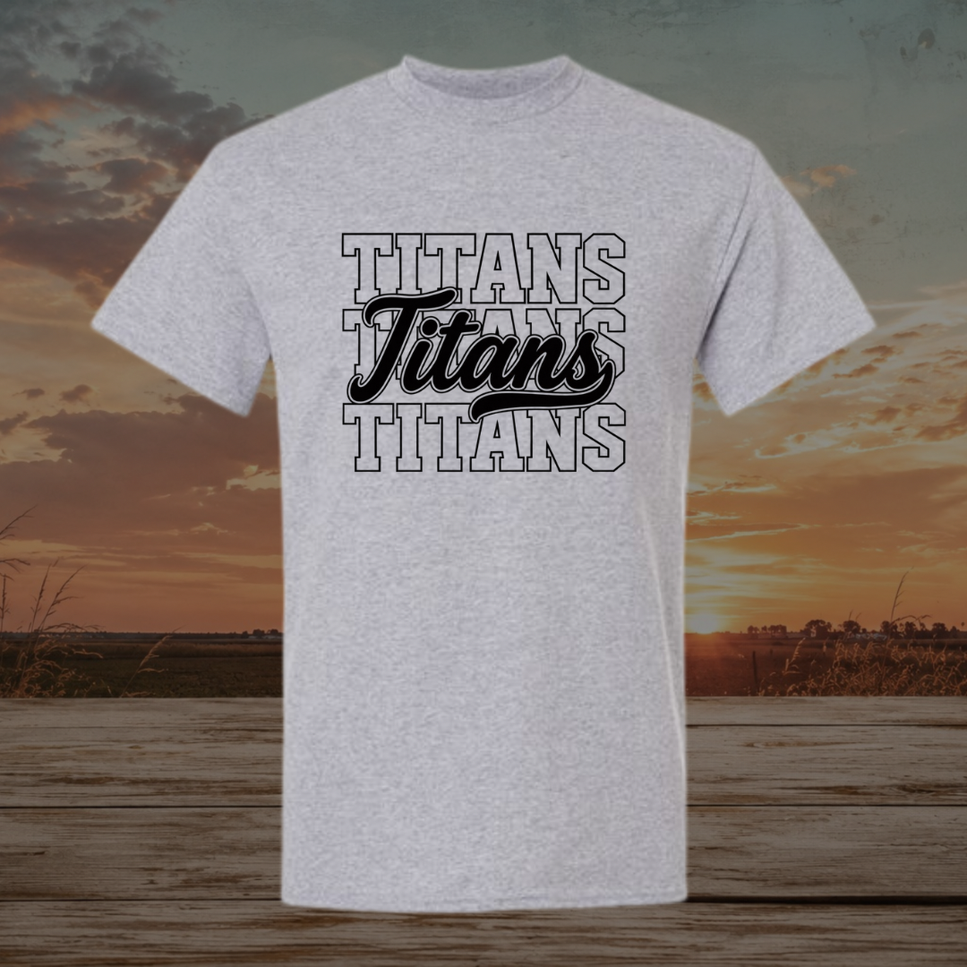 Black Stacked Titans