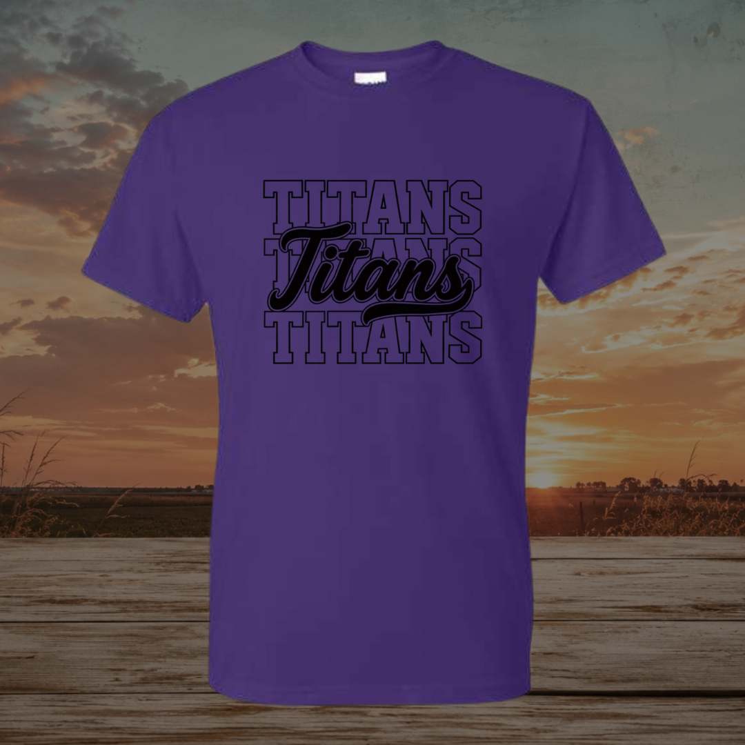 Black Stacked Titans