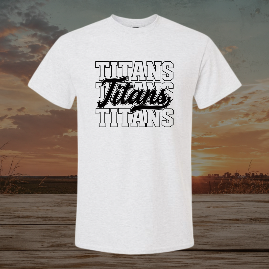 Black Stacked Titans
