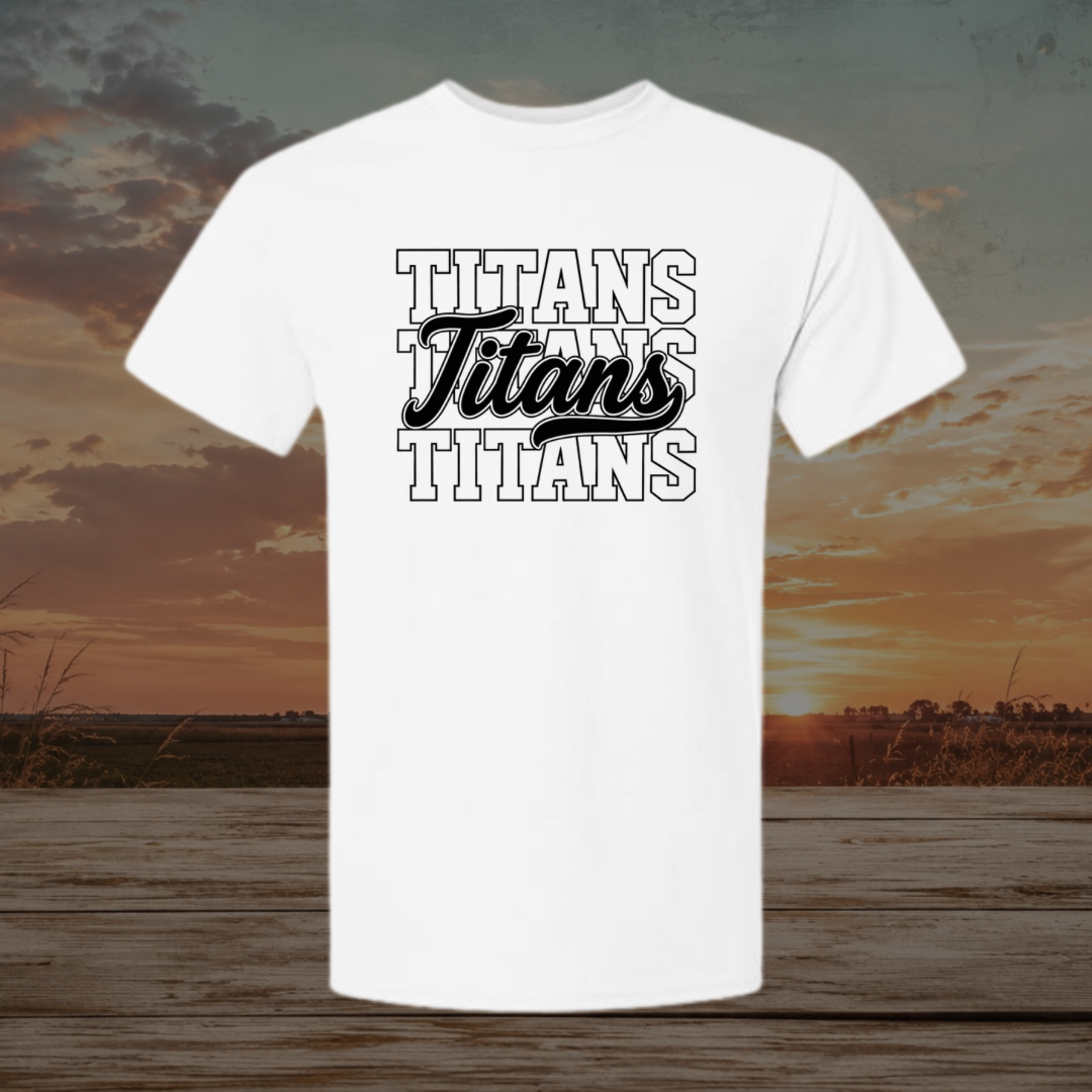 Black Stacked Titans